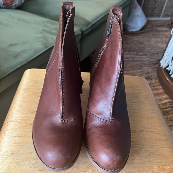 Timberland Earthkeeper Women’s Trenton Brown Leather Ankle Booties size 9.5 - Picture 8 of 9